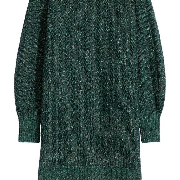 H&M Green Glittery Long Sweater - Picture 7 of 7